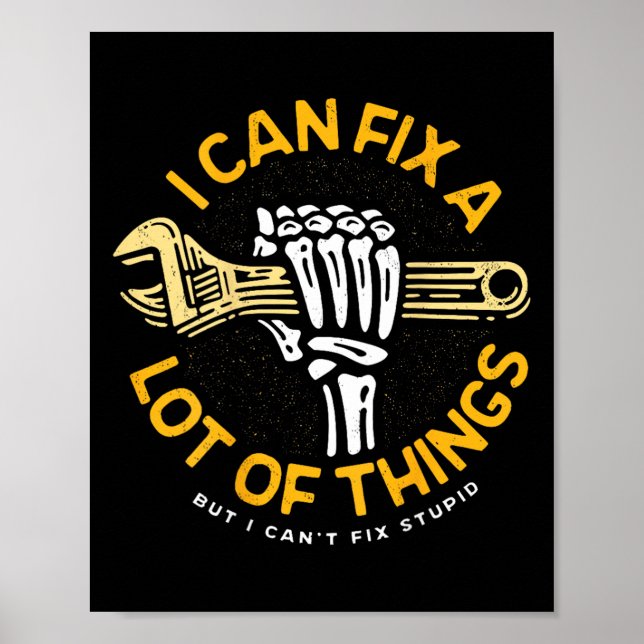 Poster Posso consertar muitas coisas, mas não consigo con (Frente)