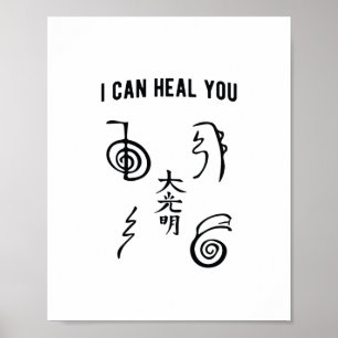 Poster Posso Curá-Lo.   Presente Reikimaster Reiki