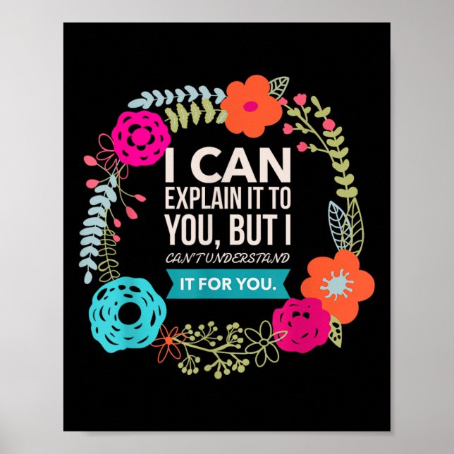 Poster Posso explicar-te, mas não consigo entender. (Frente)