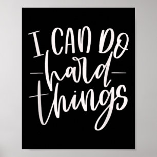 Poster Posso Fazer Coisas Duros, Citação Motivacional, Pr