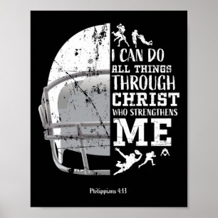 Poster Posso Fazer Todas as Coisas Através de Cristo Fute