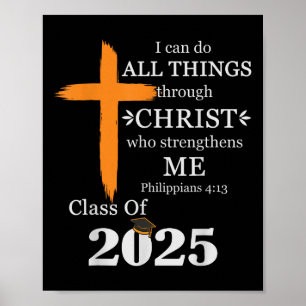 Poster Posso Fazer Todas as Coisas Jesus Cruz Cristã Deus