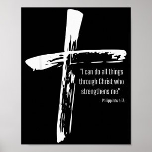 Poster Posso fazer todas as coisas por meio de Cristo que