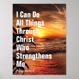 Poster Posso fazer todas as coisas por meio de Cristo que