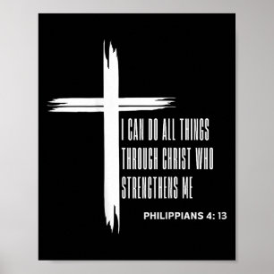 Poster Posso fazer todas as coisas por meio de Cristo que
