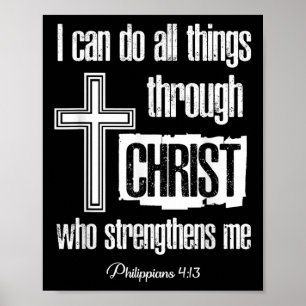 Poster Posso fazer todas as coisas por meio de Cristo que
