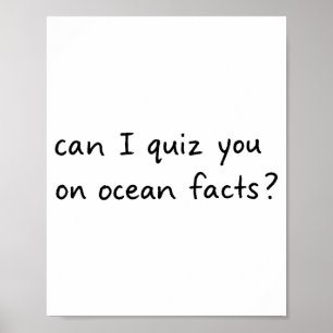 Poster Posso Questionar Fatos do Oceano