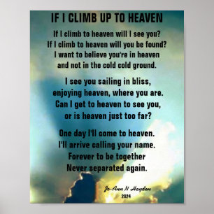 POSTER POSSO SUBIR AO CÉU E ENCONTRAR VOCÊ