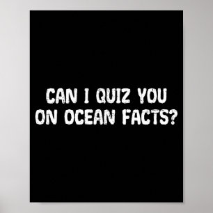 Poster Posso Testar Seu Conhecimento Sobre Fatos Do Ocean