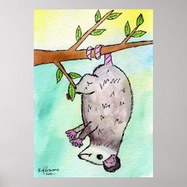 Pôster Possum Danglin' (Frente)