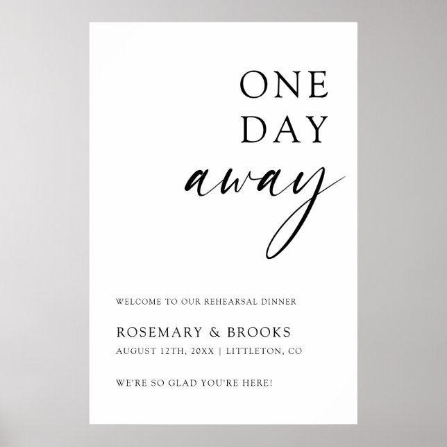 Poster Post de Boas-Vindas para Jantar de Rehearsal de Ca (Frente)