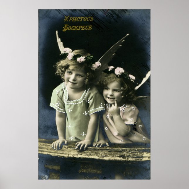 Pôster Postal de Pascua Vintage (Frente)