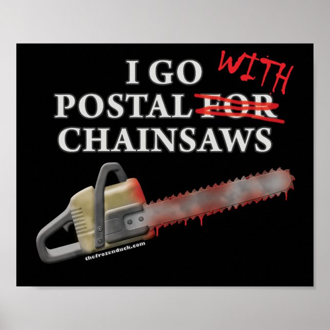 Poster Postal Para Chainsaws (Frente)