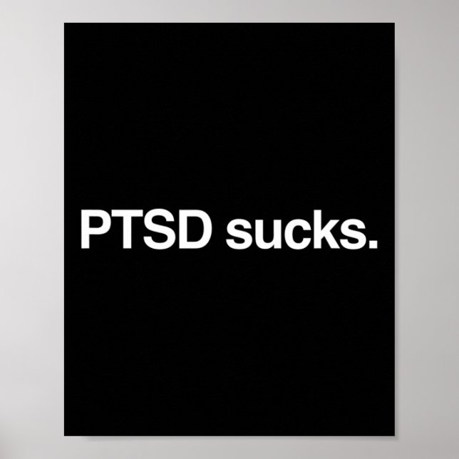 Poster Postar Consciência de Ptsd de Estresse Traumático (Frente)