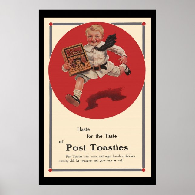 Poster Postar Toasties Vintage Advertisement (Frente)