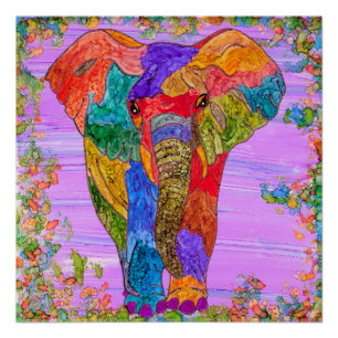 Pôster Poster 20" do elefante x 20"