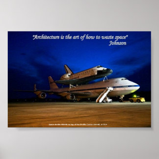 Pôster Poster, "A arquitetura é a arte...espaço de resídu