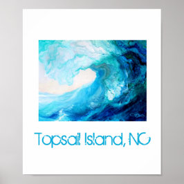 Poster Poster, Abstrato Blue Wave