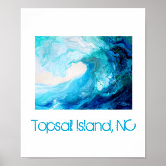 Poster Poster, Abstrato Blue Wave
