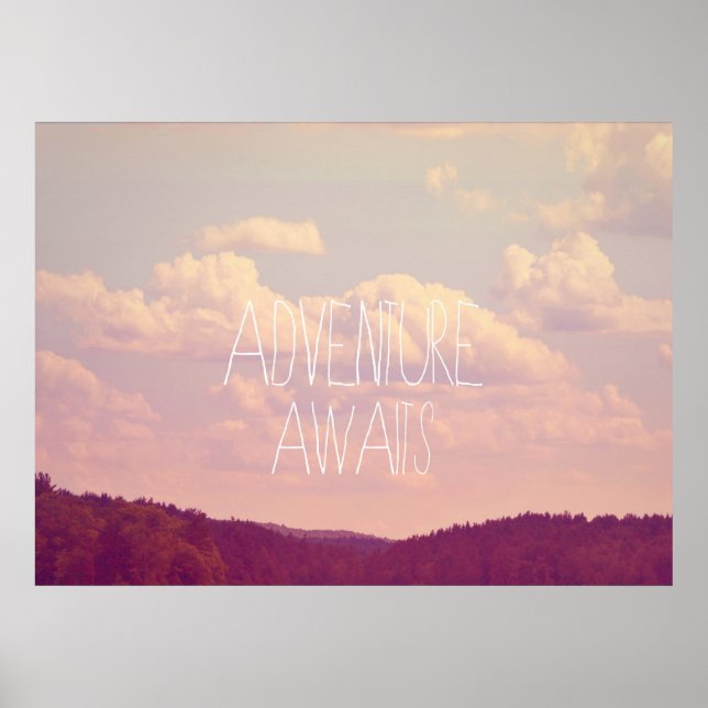 Poster Poster.... Adventure Awaits (Frente)