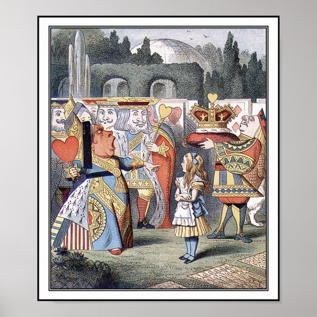 Pôster Poster: Alice encontra a Rainha dos Corações (Frente)