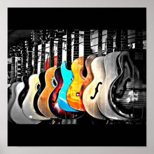 Pôster Poster-Amor as Arte-Guitarra 2