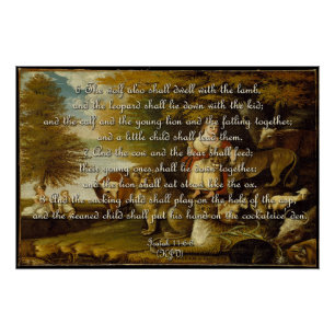 Pôster Poster animal - Isaiah 11:6-8