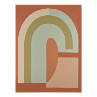 Pôster póster arcoiris boho