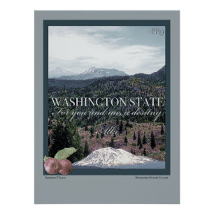 Pôster Poster Art do Estado de Washington