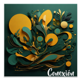 Pôster Póster Arte Biodiversidad Viva Conexión