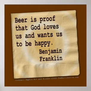 Poster Poster, Arte - Cerveja É Prova