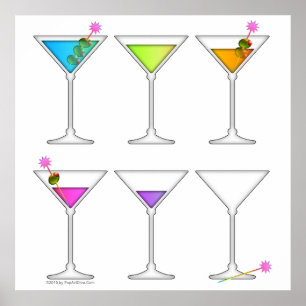 Pôster Poster, arte - MARTINIS, indo, ir, ido