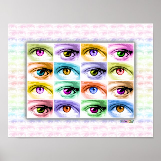 Poster Poster, Arte - Olhos de Arte Pop (Frente)