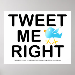 Poster Poster, arte - Tweet eu certo