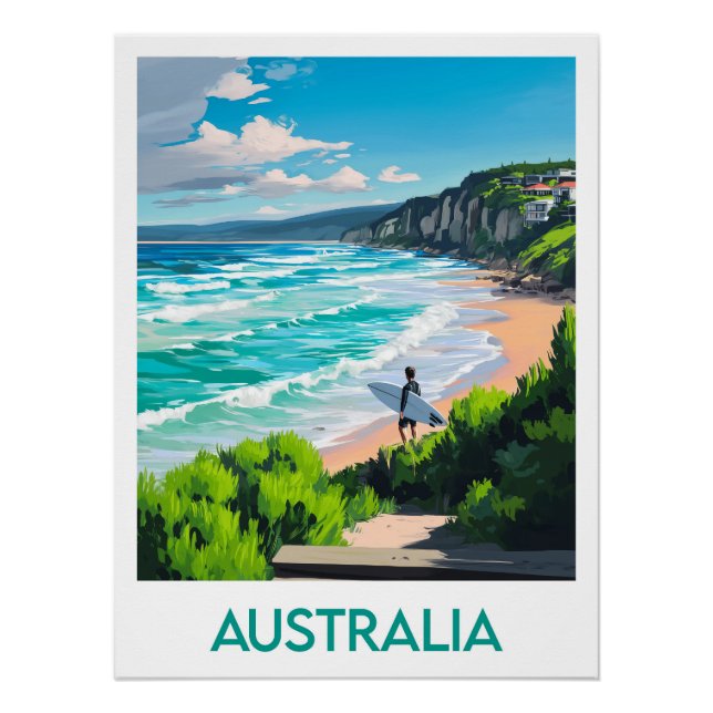 Pôster Poster Australia (Frente)