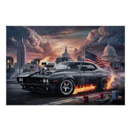 Pôster Poster Auto Drapeaux 02