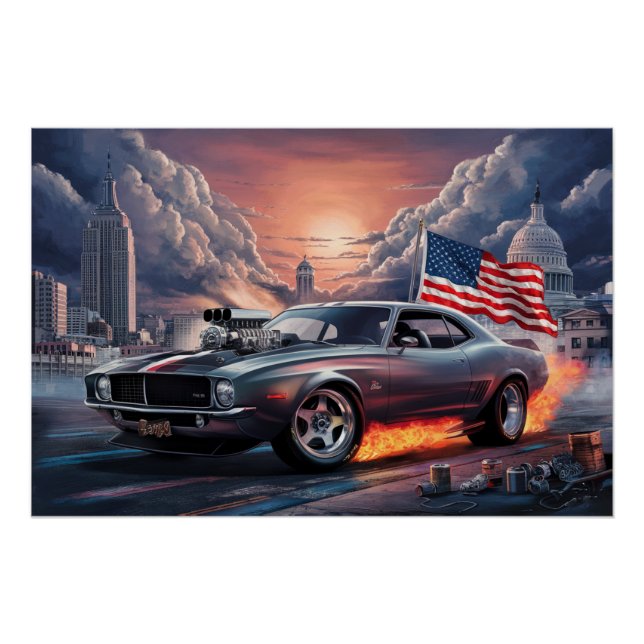 Pôster Poster Auto Drapeaux 05 (Frente)