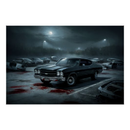Pôster Poster Auto Noir 07
