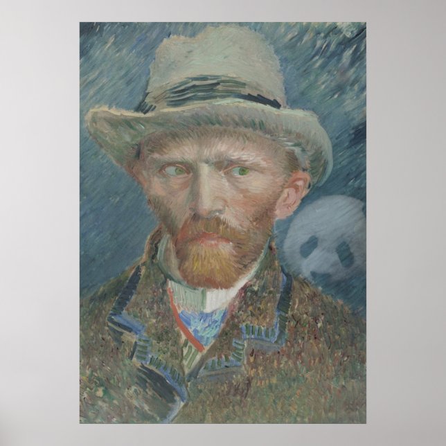 Poster Poster: Autoretrato de Van Gogh com Panda Gigante (Frente)