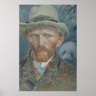 Pôster Poster: Autoretrato de Van Gogh com Panda Gigante