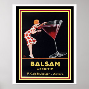Poster Poster-Bálsamo Apertif 16 x 20 do anúncio do