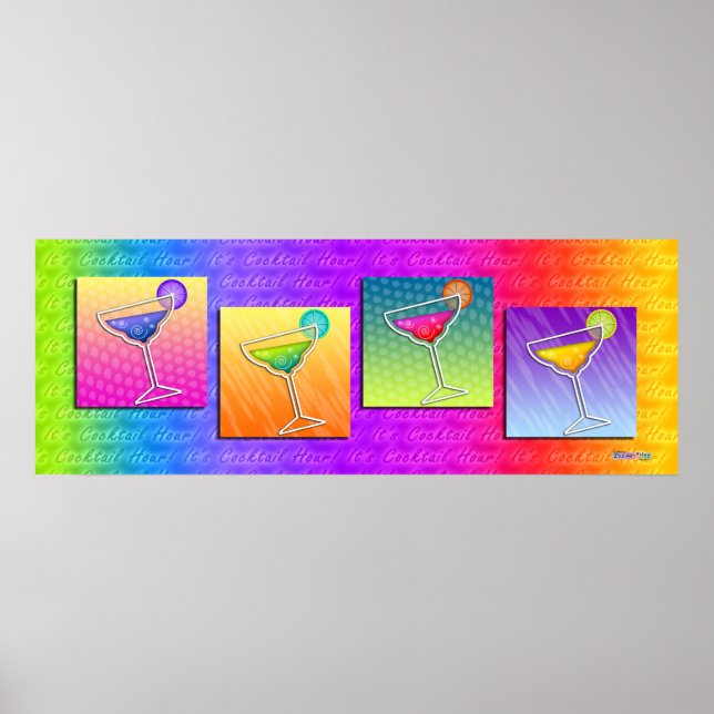 Pôster Poster, Banner - Pop Art Margaritas (Frente)