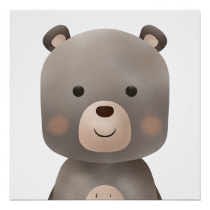 Pôster Poster Bear - decoração quarto infantil bebê