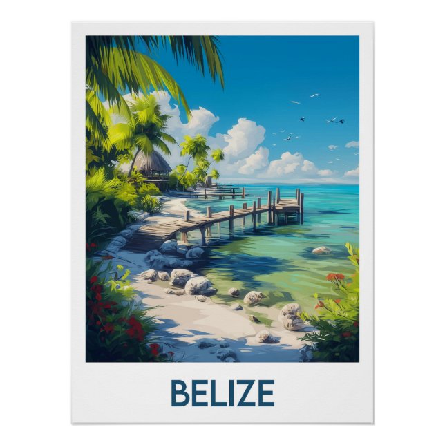 Pôster Poster Belize (Frente)