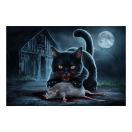Pôster Poster Black Cat and Rat
