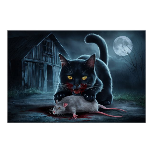 Pôster Poster Black Cat and Rat (Frente)