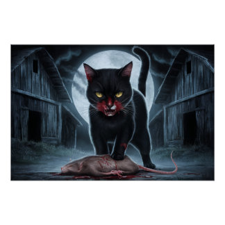 Pôster Poster Black Cat and Rat 05
