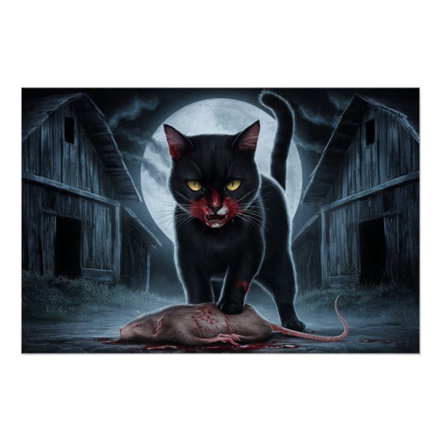 Pôster Poster Black Cat and Rat 05 (Frente)