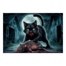 Poster Black Cat and Rat 11