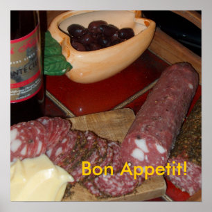 Pôster Poster: "Bon Appetit!"